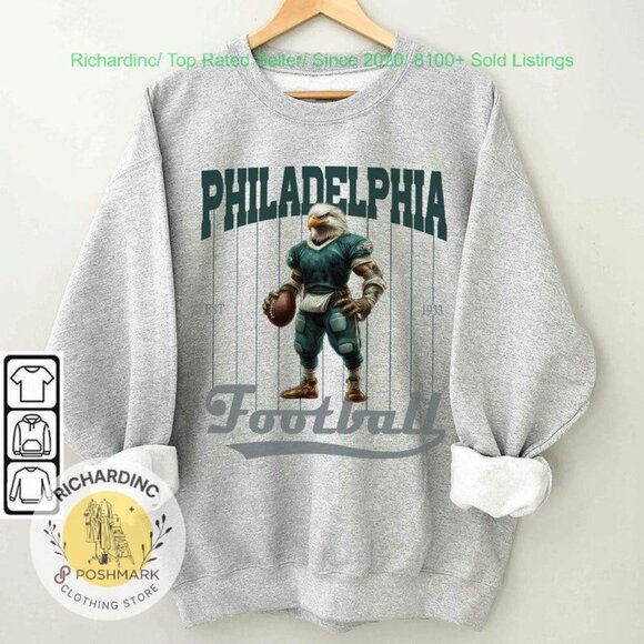 richardinc Other - Philadelphia eagles Football Jalen Hurts Football sweatshirt shirt Heavy Blend